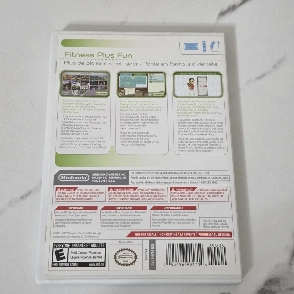 Nintendo Wii Fit Balance Board with Wii Fit Plus Video Game